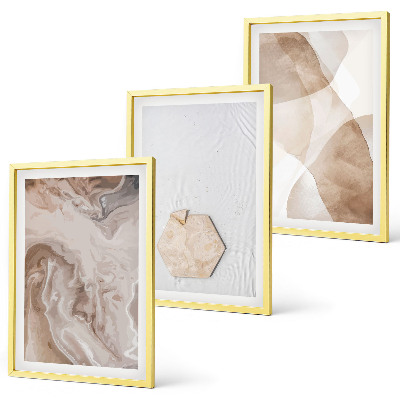 Wanddecoratie set schilderijen Designerska abstrakcja natura