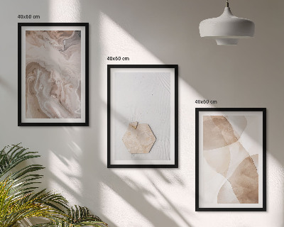 Wanddecoratie set schilderijen Designerska abstrakcja natura