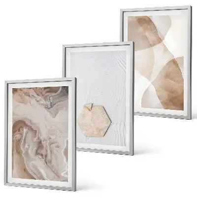 Set wanddecoratie met abstracte natuur set met abstracte natuurprint