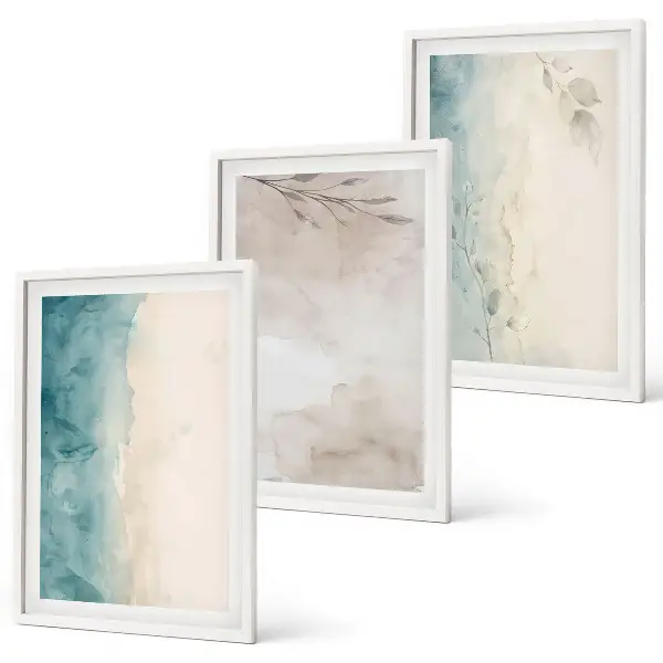 Fotobehang subtiele aquarelstijlen