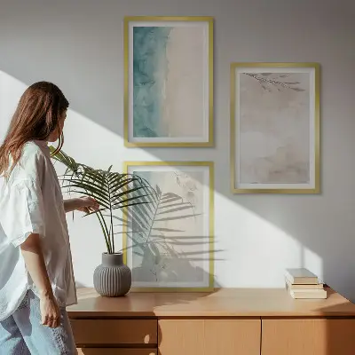 Fotobehang subtiele aquarelstijlen