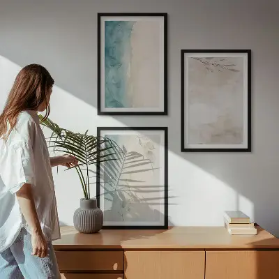 Fotobehang subtiele aquarelstijlen