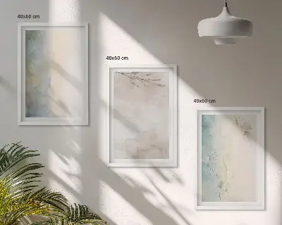 Wanddecoratieset schilderijen delicate aquarelillustraties van karton