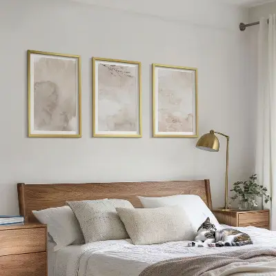 Fotowand met boho aquarelverf