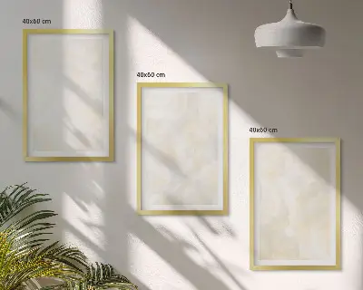 Set van schilderijen met heldere verftexturen in designstijl