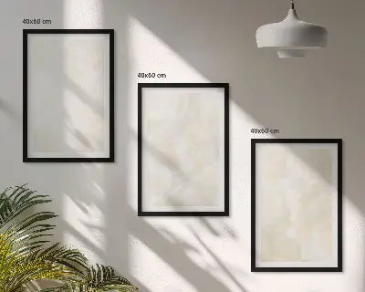 Set van schilderijen met heldere verftexturen in designstijl