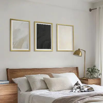 Fotowand met abstracte texturen in minimalistische tinten