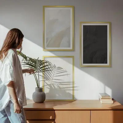 Fotowand met abstracte texturen in minimalistische tinten