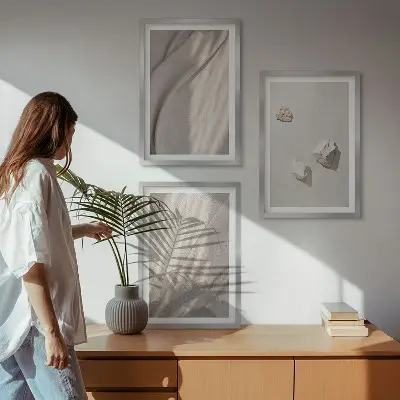 Fotowand met close-up van boho textuur