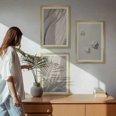 Fotowand met close-up van boho textuur