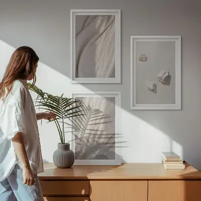 Fotowand met close-up van boho textuur