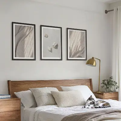 Fotowand met close-up van boho textuur