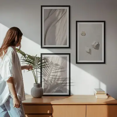 Fotowand met close-up van boho textuur