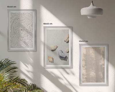 Wanddecoratie set schilderijen Boho naturalne tekstury struktury