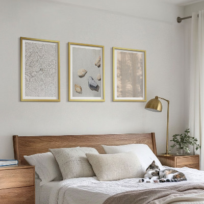 Wanddecoratie set schilderijen Boho naturalne tekstury struktury