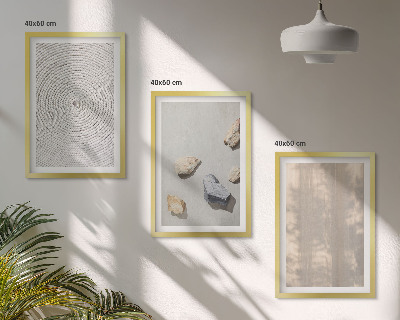 Wanddecoratie set schilderijen Boho naturalne tekstury struktury