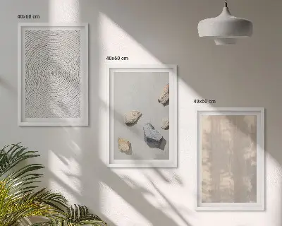 Wanddecoratie set schilderijen met boho natuurlijke texturen en structuren