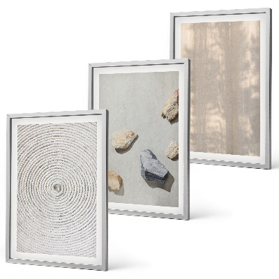 Wanddecoratie set schilderijen Boho naturalne tekstury struktury