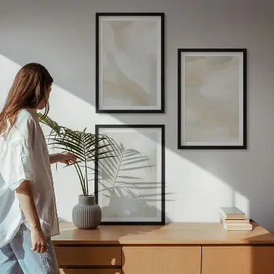 Fotowand met minimalistische verftextuur