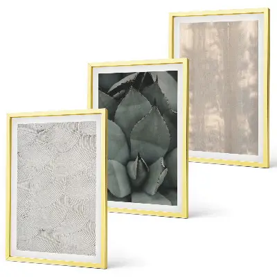 Wanddecoratie set schilderijen zomerse tropische texturen