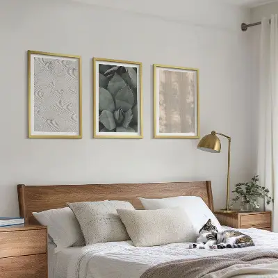 Wanddecoratie set schilderijen zomerse tropische texturen