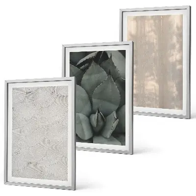 Wanddecoratie set schilderijen zomerse tropische texturen