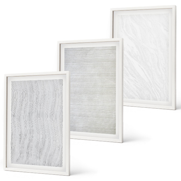 Wanddecoratie set schilderijen Jasne struktury wzory piasku