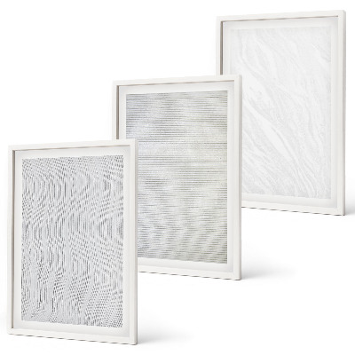 Wanddecoratie set schilderijen Jasne struktury wzory piasku