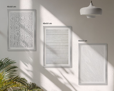 Wanddecoratie set schilderijen Jasne struktury wzory piasku