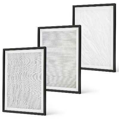 Wanddecoratie set schilderijen Jasne struktury wzory piasku