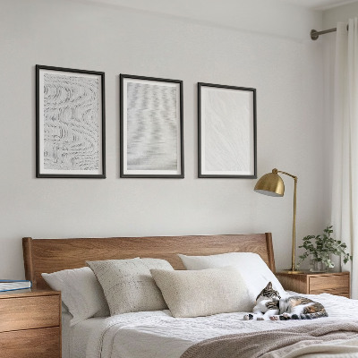 Wanddecoratie set schilderijen Jasne struktury wzory piasku