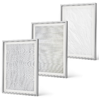 Wanddecoratie set schilderijen Jasne struktury wzory piasku
