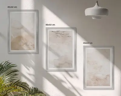 Fotobehang aquarelbladeren in pastelkleuren
