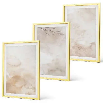 Fotobehang aquarelbladeren in pastelkleuren