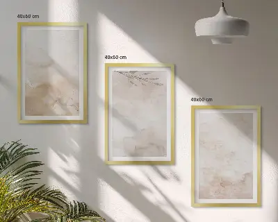 Fotobehang aquarelbladeren in pastelkleuren