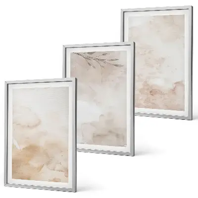 Fotobehang aquarelbladeren in pastelkleuren