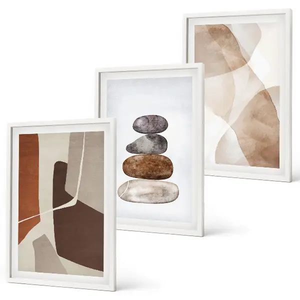Wanddecoratie set schilderijen modern abstract schilderij