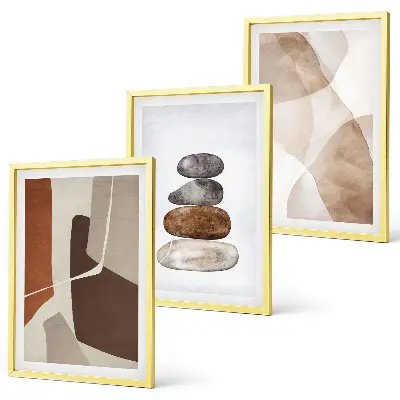 Wanddecoratie set schilderijen modern abstract schilderij