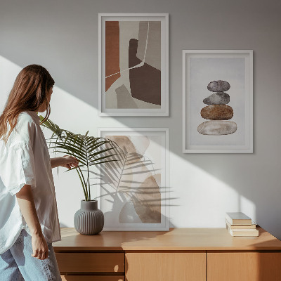 Wanddecoratie set schilderijen Malarstwo abstrakcyjne nowoczesne