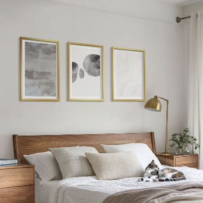 Wanddecoratie set schilderijen Abstrakcyjne struktury nowoczesne