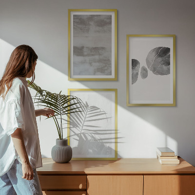 Wanddecoratie set schilderijen Abstrakcyjne struktury nowoczesne