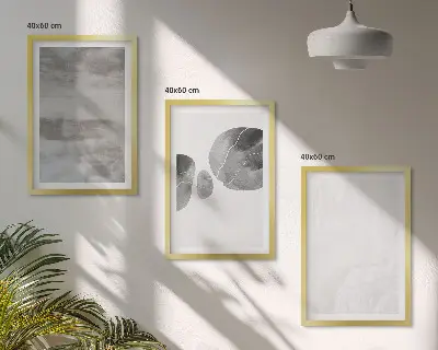 Set van wanddecoratie schilderijen moderne abstracte structuren