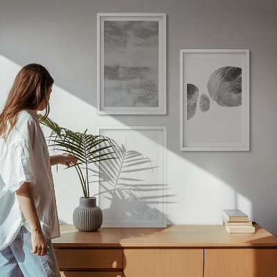 Wanddecoratie set schilderijen Abstrakcyjne struktury nowoczesne