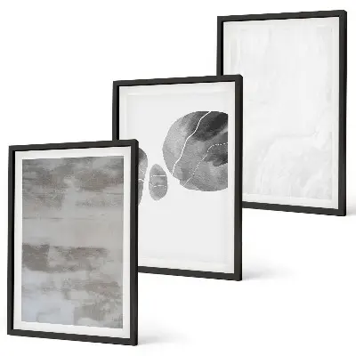 Set van wanddecoratie schilderijen moderne abstracte structuren