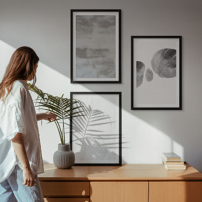 Wanddecoratie set schilderijen Abstrakcyjne struktury nowoczesne