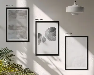 Set van wanddecoratie schilderijen moderne abstracte structuren