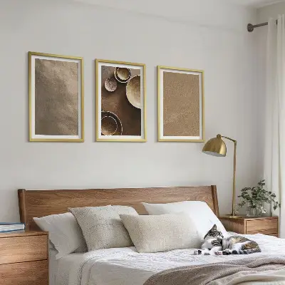 Fotowand met minimalistische stenen structuren