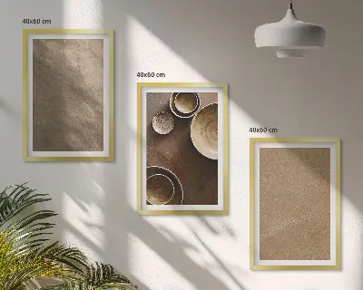 Fotowand met minimalistische stenen structuren