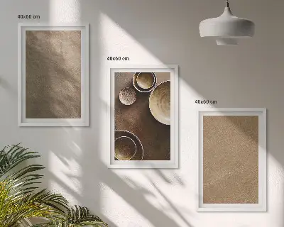 Fotowand met minimalistische stenen structuren