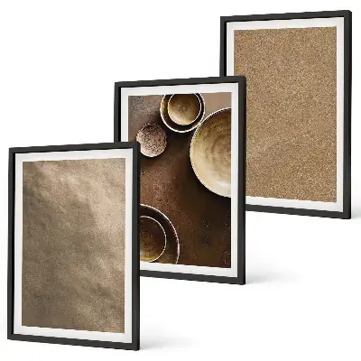 Fotowand met minimalistische stenen structuren